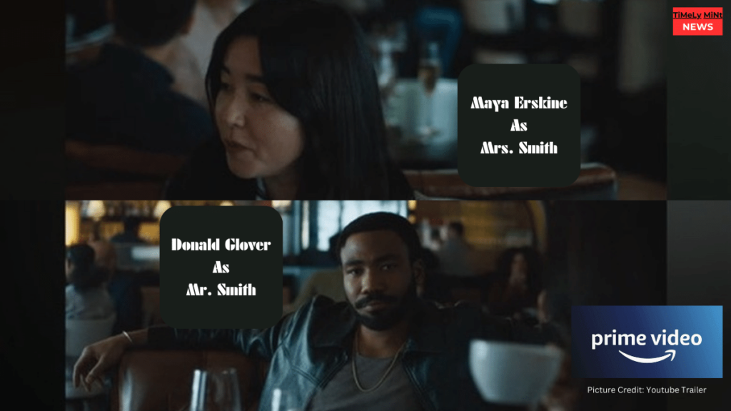 Cast of Mr. and Mrs. Smith
Maya Erskine and Donald Glover